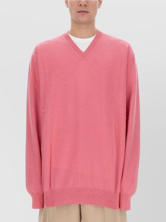 Comme Des Gar&ccedil;ons v-neckline wool jersey sweater
