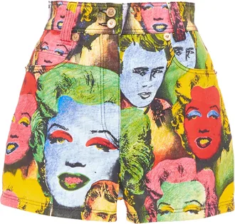 Versace Reissue Monroe James Dean Warhol shorts