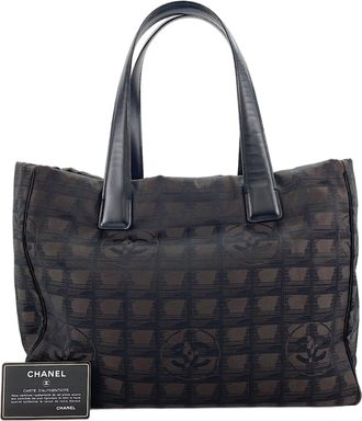 Chanel Brown New Travel Line Tote Bag (Pre-Owned)