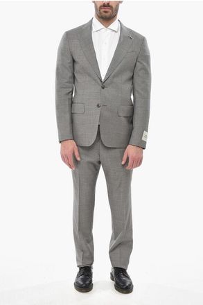 Corneliani CC COLLECTION Virgin Wool Suit with Flap Pockets size 52
