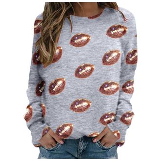 Generic Women Cute Dinosaur Sweatshirt Ladies Jumpers Crew Neck Long Sleeve Tops Pullover Blouse