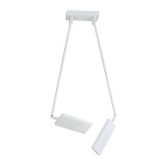 Netlighting BOOK LED 2 Light Semi Flush Light White 2600lm 3200K 85x16x15200cm | Size: 85 x 16 x 15200 cm