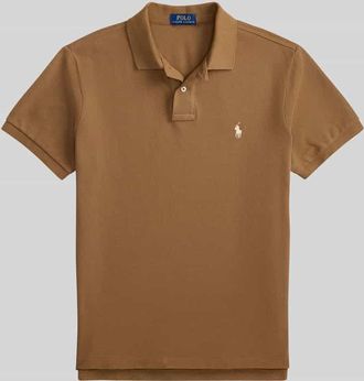 Polo Ralph Lauren Regular Fit Poloshirt aus reiner Baumwolle in Mittelbraun, Gr&ouml;&szlig;e XXL
