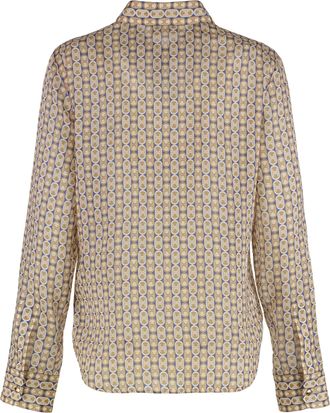 Celine Womens Tilly Shirt Wool And Silk Gauze