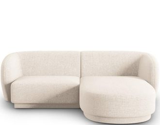 CXL by Christian Lacroix 3-Sitzer Designer Ecksofa Lionel - Chenille Light Beige Melange