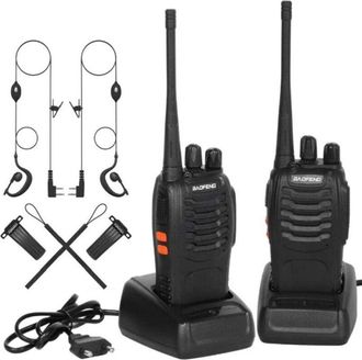 Trade Shop Trade Shop - Portable Walkie Talkie Transceiver Pair 16 Channels 3.7 V 400 - 470 Mhz