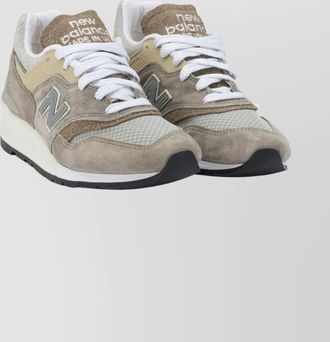 New Balance mesh and suede low-top sneakers