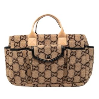 Gucci Pre-owned Tote Bags, female, Beige, Size: ONE SIZE Pre-owned Vintage Tote Bag