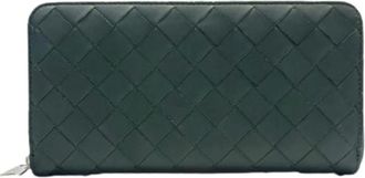 Bottega Veneta Pre-owned Wallets, female, Green, Size: ONE SIZE Pre-owned Long wallet (bi-fold)