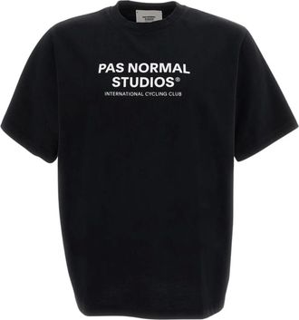 Pas Normal Studios Off-Race Logo T-Shirt - Tops - Hombre - Negro - XL