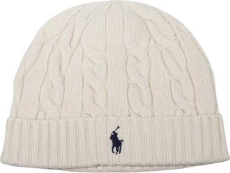 Ralph Lauren Gorro de punto trenzado de lana y cachemira - Accessories - Hombre - Beige - ONE SIZE