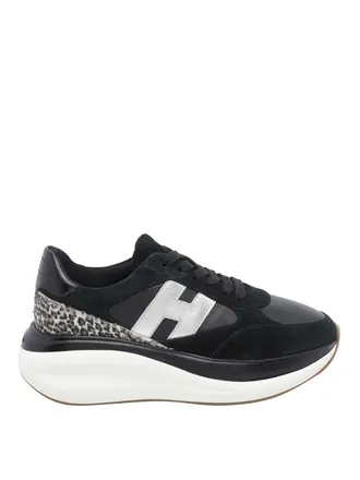 Hogan black h714 sneakers