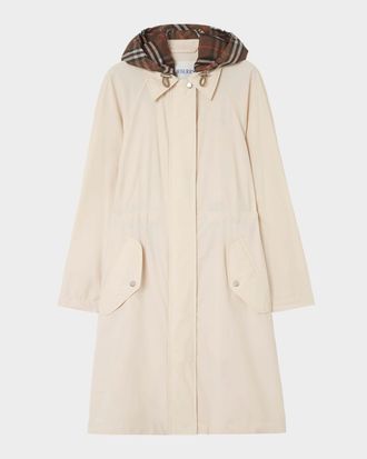 Burberry Newbury Parka Jacket With Removable Hood