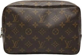 Louis Vuitton Pre-owned Clutches, female, Brown, Size: ONE SIZE Pre-owned Trousse Toilette