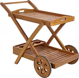 BIZZOTTO Carrito Noemi En Melamina Madera 89x56x76h Cm