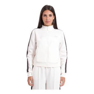 Guess Zip-through Sweatshirt - Dames - Vesten met rits - Wit - XS - Polyester - Hoodies & sweatvesten