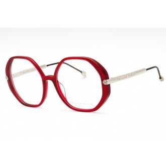 Philipp Plein Demo Geometric Ladies Eyeglasses VPP053S 09WA 56