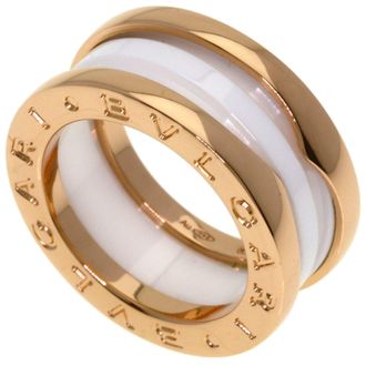 Bulgari B.Zero1 Pink Gold (18K) Ceramic Band Ring (Pre-Owned)