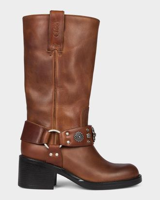 Chlo&eacute; Dakota Leather Riding Boots