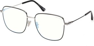 Tom Ford Blue Block Square Optical - Dames - Brillen - Zwart - 56 MM - Accessoires