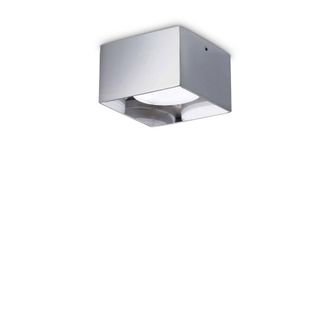 Netlighting Spike Square Surface Mounted Downlight Chrome in Silver