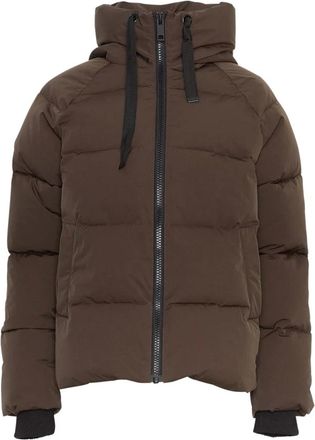 Moss Copenhagen Korte Donsjas - Leisteen Zwart - Dames - Jassen - Bruin - Maat: S/M Polyamide