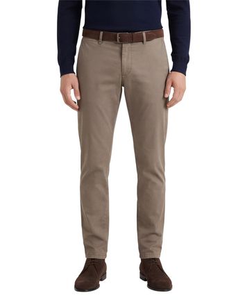 Gardeur Slim fit Subway Gardeur chino katoen donkerbruin