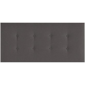 Colchones Aznar Cabezal De Cama Etna Tapizado En Tela Cama De 135 - Antracita-etna-(96)