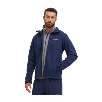 Columbia Ascender Softshell Jas - Heren - Regenjassen - Blauw - M - Polyester - Fitness