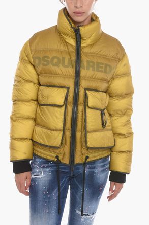 Dsquared2 Worn-Effect Puffer ICEBERG with Knit Cuffs Dsquared2