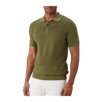 Karl Lagerfeld Punto Knit Polo - male - Karl Lagerfeld - Polo Shirts - Green - M - Tops