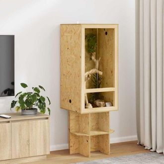vidaXL vidaXL Terrario Marrone 50 x 50 x 100 cm OSB
