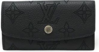 Louis Vuitton Pre-owned Accessories, female, Black, Size: ONE SIZE Pre-owned Leather key-holders