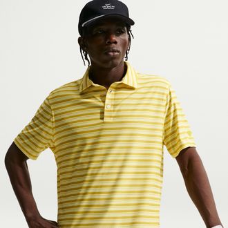 Nike Mens Tailored Performance Dri-FIT Golf Polo in Yellow | IO2165-389