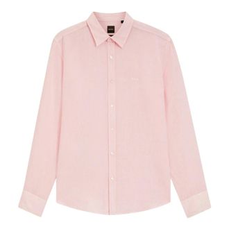 HUGO BOSS Orange Hemd - Heren - Overhemden - Roze - Maat: XL