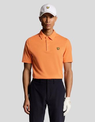 Lyle & Scott Lyle And Scott Mens Tour Polo Shirt - Orange - Size: XXL