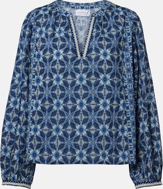 Velvet Blusa Claude de algod&oacute;n estampada