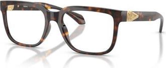 Versace 55mm Square optical glasses in Tortoise at Nordstrom