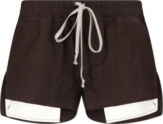 Rick Owens Pantaloncini In Pelle Di Agnello