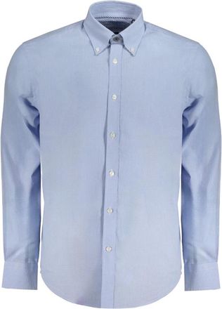 Harmont & Blaine Kleding - Heren - Zakelijke Overhemden - Blauw - S - Katoen - Overhemden