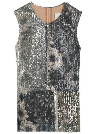 Maison Margiela Floral Sequin-embellished top - Multicoloured - S (UK8-10 / S)