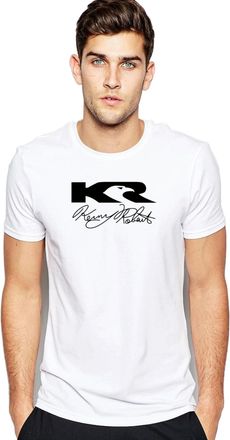 Generic Kenny Roberts T-Shirt Logo American Bike Racing Motorbike Sport (UK, Alpha, M, Regular, Regular, White)