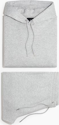 H&M 2-teiliges Set mit Hoodie und Joggpants Loose Fit - Grau