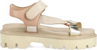 Blauer 55mm Elsie leather platform sandals - women - Leather/Leather/Rubber - 41 - Neutrals