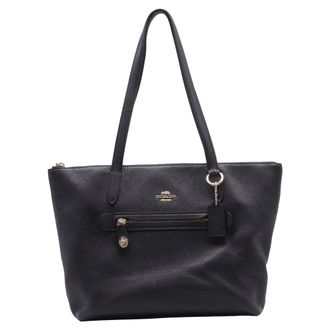 Coach Shoulder Bag in Black Leather