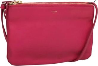 Celine Pre-owned Leather celine-bags - Dames - Vintage Schoudertas - Roze - ONE Size - Leer - Vintage