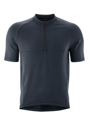 Gonso Radtrikot GONSO Adventure Jersey Nature M, Herren, Gr. 4XL, blau (nachtblau), 90% Viskose, 5% Elasthan, 5% Polyamid (recycelt), Rundhals, Trikots Radt