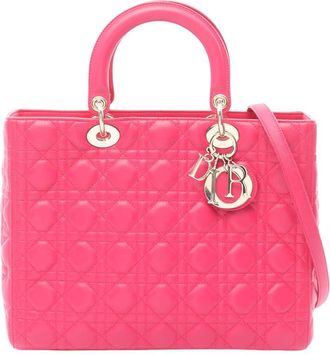 Dior Pre-owned Dior Large Lambskin Cannage Lady Dior Ladies B07ORSLJJ0BFF0FE