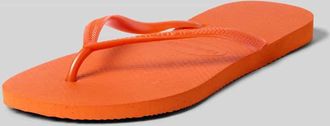 Havaianas Flip Flops mit Logo-Detail in Orange, Gr&ouml;&szlig;e 35/36