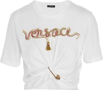 Versace Donna, Top, Bianco, XS, new